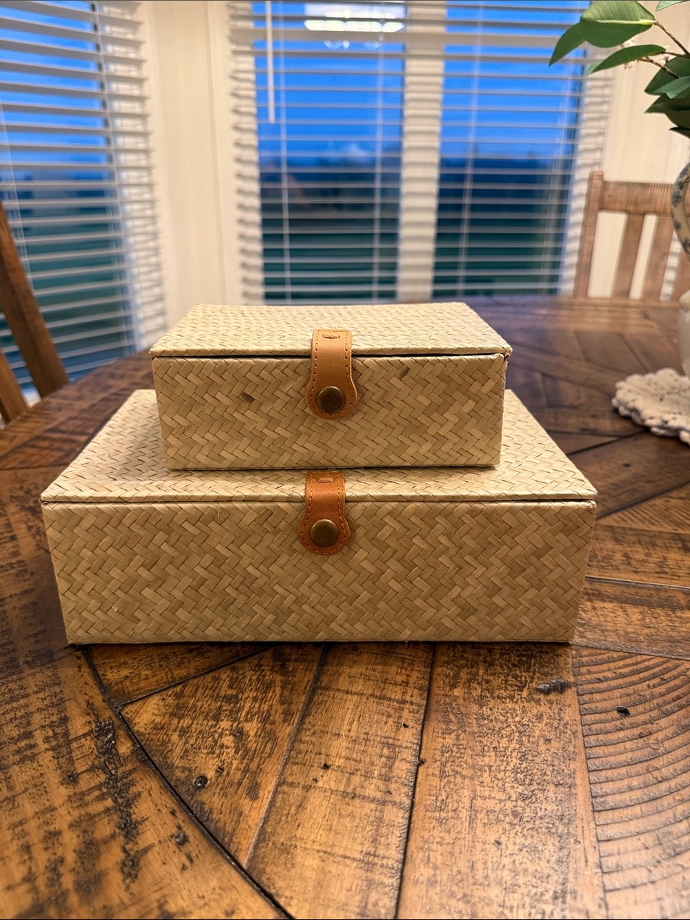 Threshold designed with Studio McGee Woven Boxes